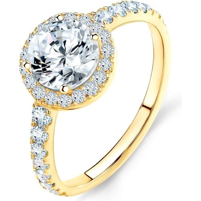 SAVICKI Годежен пръстен This is Love: злато, бял сапфир