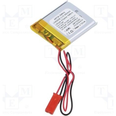 AKYGA BATTERY AKY0386 Akum: Li-Po 3,7V 400mAh vodiče,konektor JST SYP-02T-1