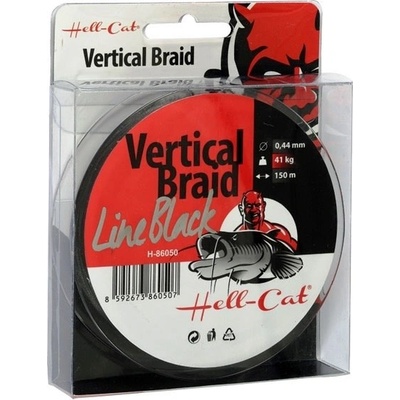 Hell-Cat Šnúra Braid Line Vertical Red 150m 0,37mm 33kg