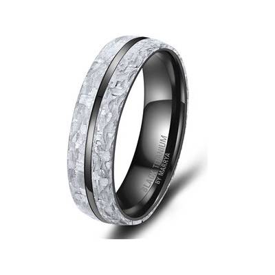 Marrya BT 11 Pánský snubní prsten BLACK TITANIUM BT 11P