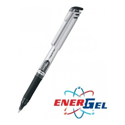 Pentel Ролер Pentel Energel BL17, черен цвят на писане, дебелина на линията 0.7 mm, гел, сребрист, цената е за 1бр. (продава се в опаковка от 12бр. ) (OK26796)