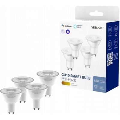 Yeelight GU10 Smart LED Bulb W1 (Warm White) 4 Pack, YLDP004