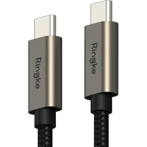 Ringke Кабел Ringke KF2323421, от USB C(м) към USB C(м), 1m, 60W, черен (KF2323421)