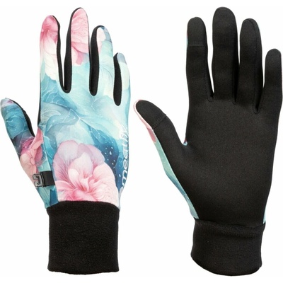 Meatfly dámské rukavice Ladies Powerstretch Pink Flowers růžová – Zbozi.Blesk.cz