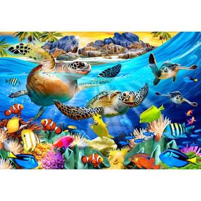 Bluebird Puzzle - Puzzle Turtle Beach - 300 piese