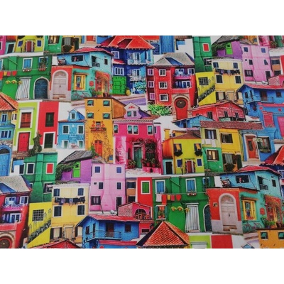Dekorační látka CASAS digital šíře 140 cm