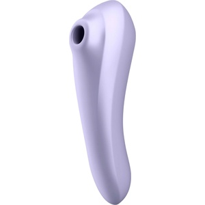 Satisfyer Dual Pleasure - управлявано чрез приложение 2-в-1 вибратор с въздушни вълни (лилав)