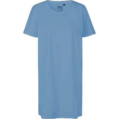 Extra dlouhé dámské tričko Neutral z organické bavlny Dusty Indigo