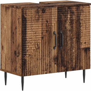 vidaXL Шкаф за мивка в баня HAARLEM Старо дърво 59, 5 x 31, 5 x 59 см (896793)