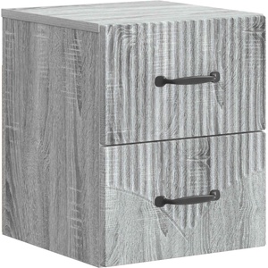 vidaXL Спален шкаф с монтаж на стена Сива сонома 34, 5 x 33 x 40 см (898987)