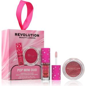 Revolution Beauty Pop Mini Duo Hydrating Lip Oil & Blush подаръчен комплект за жени