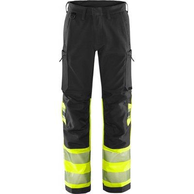 Fristads Green výstražné strečové nohavice 2647 GSTP Výstražná žltá čierna