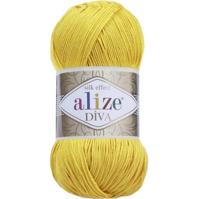 Příze Alize Diva 110 žlutá sluníčková