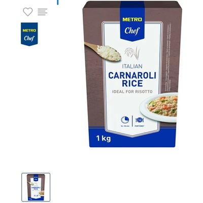 Metro Chef Carnaroli vákuovaná ryža 1 kg