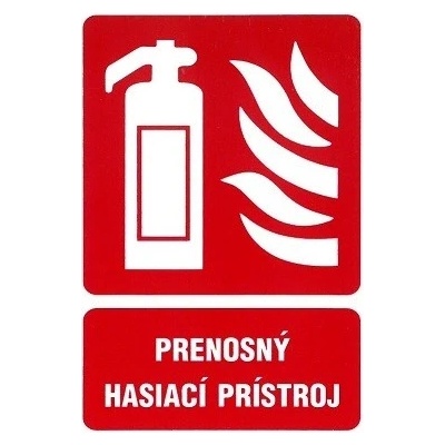 MAGG SK - Prenosný hasiací prístroj 74x105mm - samolepka 120171