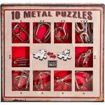 Eureka Комплект метални логически пъзели Eureka - 10 Metal Puzzles Set, червен (473358)