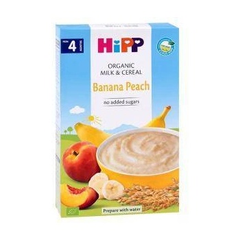 HiPP Био инстантна млечна каша с банан и праскова hipp, 4+ месеца, 250гр