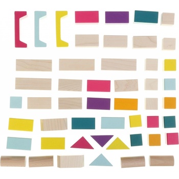 Cubika Sada dřevěných kostek 50 ks