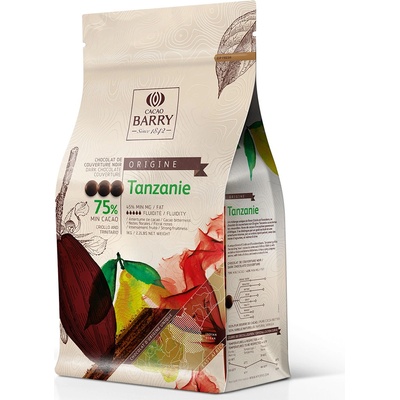 Callebaut Cacao Barry Origin čokoláda TANZANIE hořká 75% 1 kg