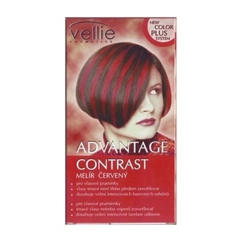 Vellie Advantage červený melír na vlasy Advantage Contrast