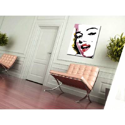 Ručne maľovaný POP Art obraz Marilyn Monroe - 60x80 cm