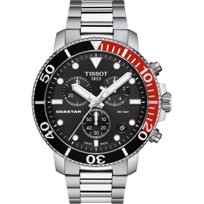 Tissot Мъжки часовник Tissot Seastar 120.417. 11.041. 00, Сребрист / Черен (TIS120.417.11.051.00)