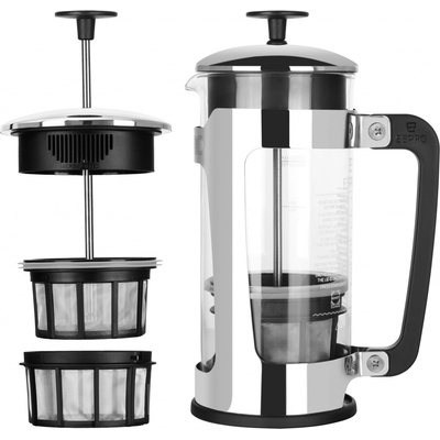 Espro French press kávovar PRESS P5 530 ml, stříbrná, sklo / leštěná nerezová ocel