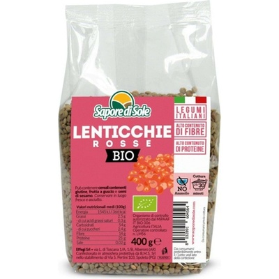 Sapore di Sole Bio červená čočka 400 g