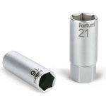 Fortum Гаечен ключ 1/2", 61CrV5; 21 мм, гумиран FORTUM