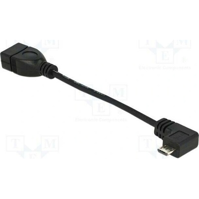 Delock 83104 OTG,USB 2.0 0,11m černý