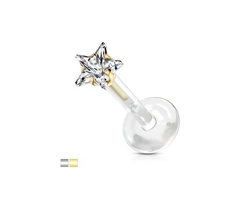 Piercingate labreta hvězdička PLA00266