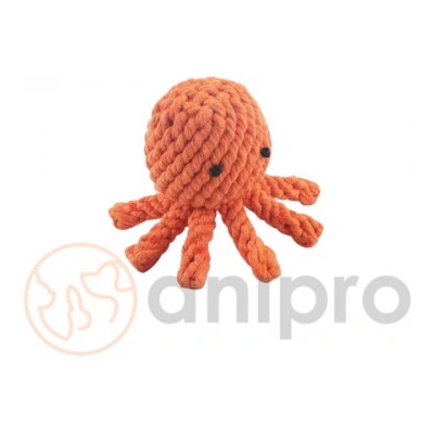 Anipro Play - Въжена играчка за кучета под формата на октопод, 12 см. - 120 гр