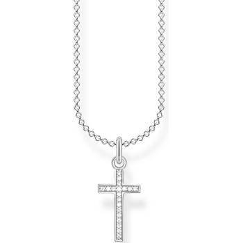 Thomas Sabo KE2043-051-14 Cross Pave Ladies Necklace, adjustable, Жени