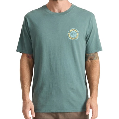 Roark Мъжка тениска Roark Goin Global T-shirt - Slate Green - размер XXL (216-7595-0215)