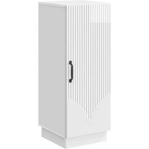 vidaXL Служебен шкаф Бял гланц 33 x 34, 5 x 87 см Инженерна дървесина (895289)