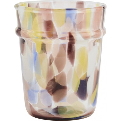 MADAM STOLTZ Sklenice na vodu z brokového skla Colors multi barva sklo 200 ml