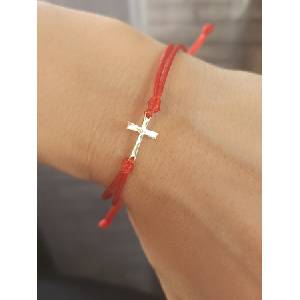  Мъжка гривна със златен кръст - kathrynbracelets - 149,00 лв