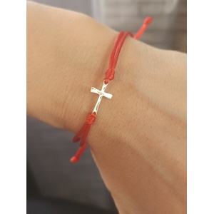  Мъжка гривна със златен кръст - kathrynbracelets - 156,27 лв