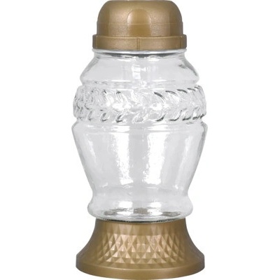 Lampa hřbitovní VĚTVIČKA skleněná solární d10x20cm