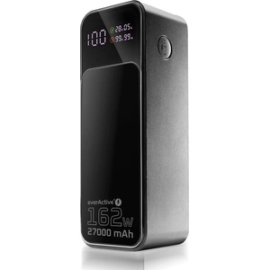 everActive EB-27Q Външна батерия 27 000mAh 1x USB 2x USB-C 162.5W LCD черен (EB-27Q)