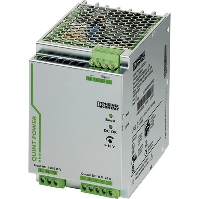 Phoenix Contact QUINT-PS/1AC/12DC/20 sieťový zdroj na montážnu lištu (DIN lištu), 12 V/DC, 20 A, 240 W, výstupy 1 x