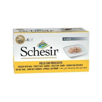 Schesir Kuracie mäso so šunkou v želé 4x85 g