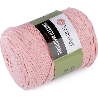 Prima-obchod Pletací příze Twisted Macrame 500 g rozčesávací, barva 4 (767) růžová světlá
