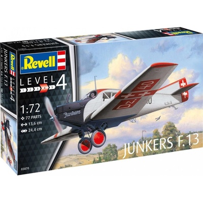 Revell Plastic ModelKit letadlo 03870 Junkers F.13 1:72