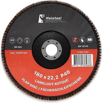 Molatool Lamelový brusný kotouč 180 mm P40 C180-P40