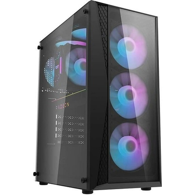 darkFlash DK352 Plus + 4 Fans Black