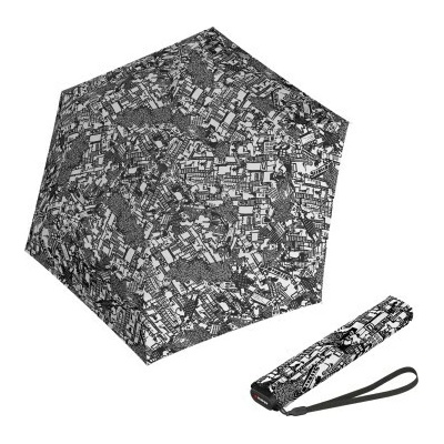 Knirps US.050 ultra light slim manual story black lehký dámský skládací plochý deštník