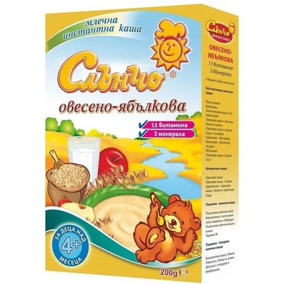 Слъчно Слънчо овесено ябълкова млечна каша - 200 г