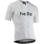 Northwave Мъжка фланелка с къс ръкав за колоездене Northwave Blade Hello Goodbye Jersey Short Sleeve Cycling jersey - White - размер XL (056-3991-0115)