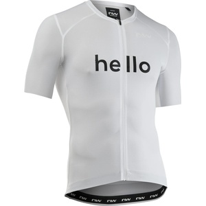 Northwave Мъжка фланелка с къс ръкав за колоездене Northwave Blade Hello Goodbye Jersey Short Sleeve Cycling jersey - White - размер XL (056-3991-0115)
